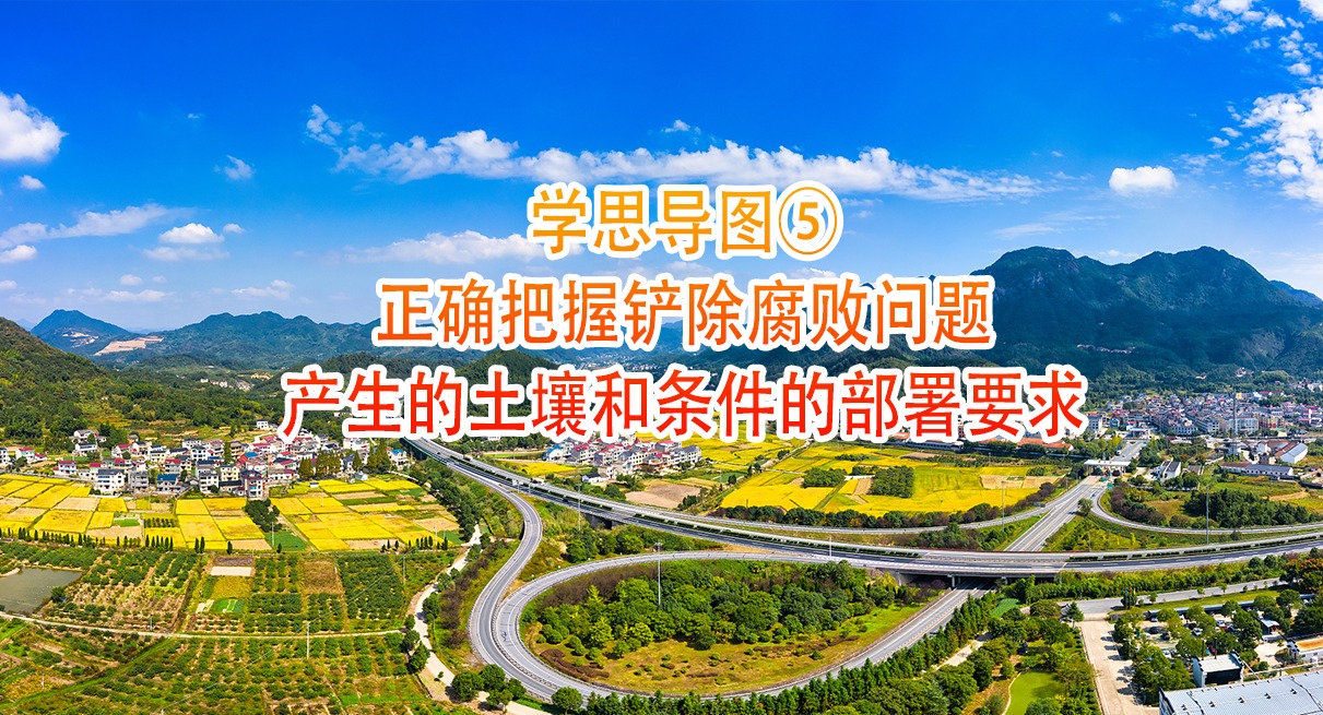 學(xué)思導(dǎo)圖⑤｜正確把握鏟除腐敗問(wèn)題產(chǎn)生的土壤和條件的部署要求