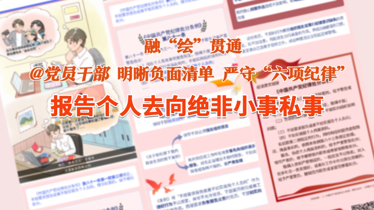 融“繪”貫通丨借口“自由空間”、故意隱瞞行程……報告個人去向絕非小事私事