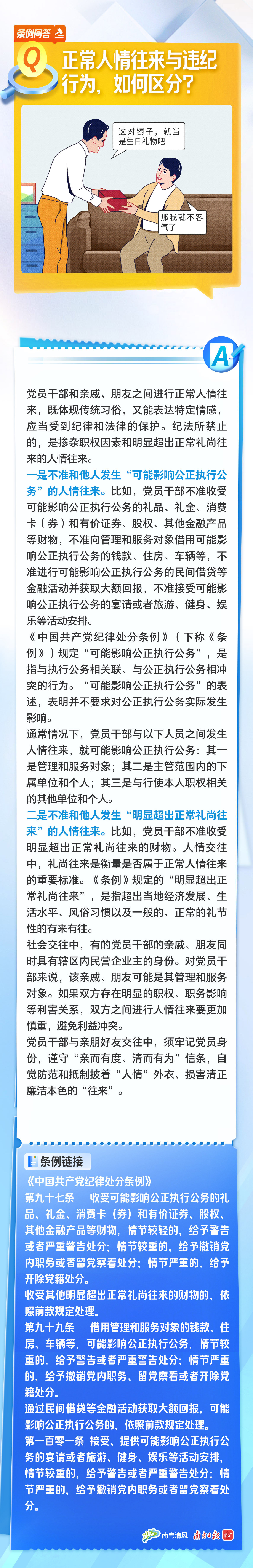 條例問答①丨正常人情往來與違紀(jì)行為，如何區(qū)分？.png