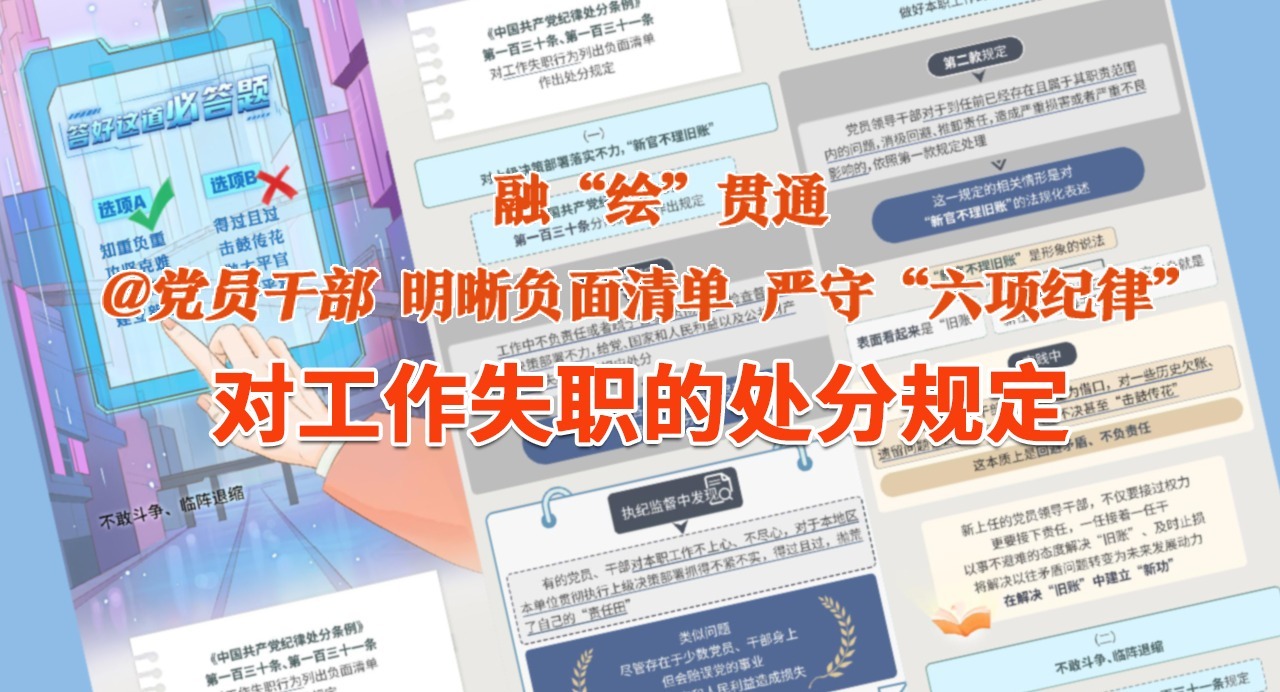 融“繪”貫通｜對工作失職的處分規定