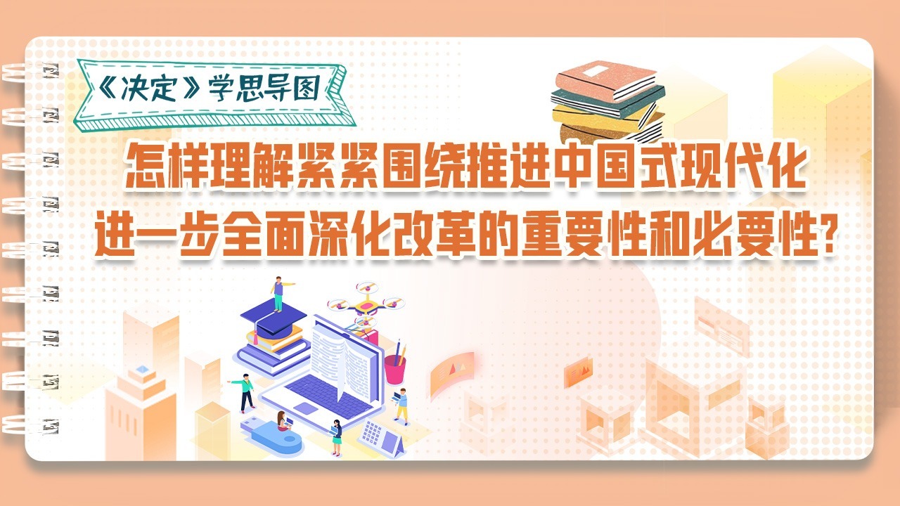 《決定》學(xué)思導(dǎo)圖｜怎樣理解緊緊圍繞推進(jìn)中國式現(xiàn)代化進(jìn)一步全面深化改革的重要性和必要性