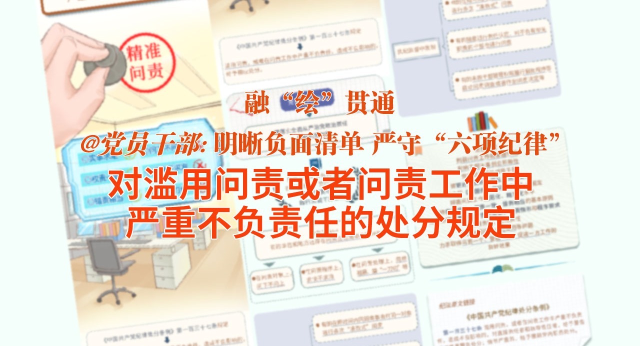 融“繪”貫通｜對(duì)濫用問責(zé)或者問責(zé)工作中嚴(yán)重不負(fù)責(zé)任的處分規(guī)定
