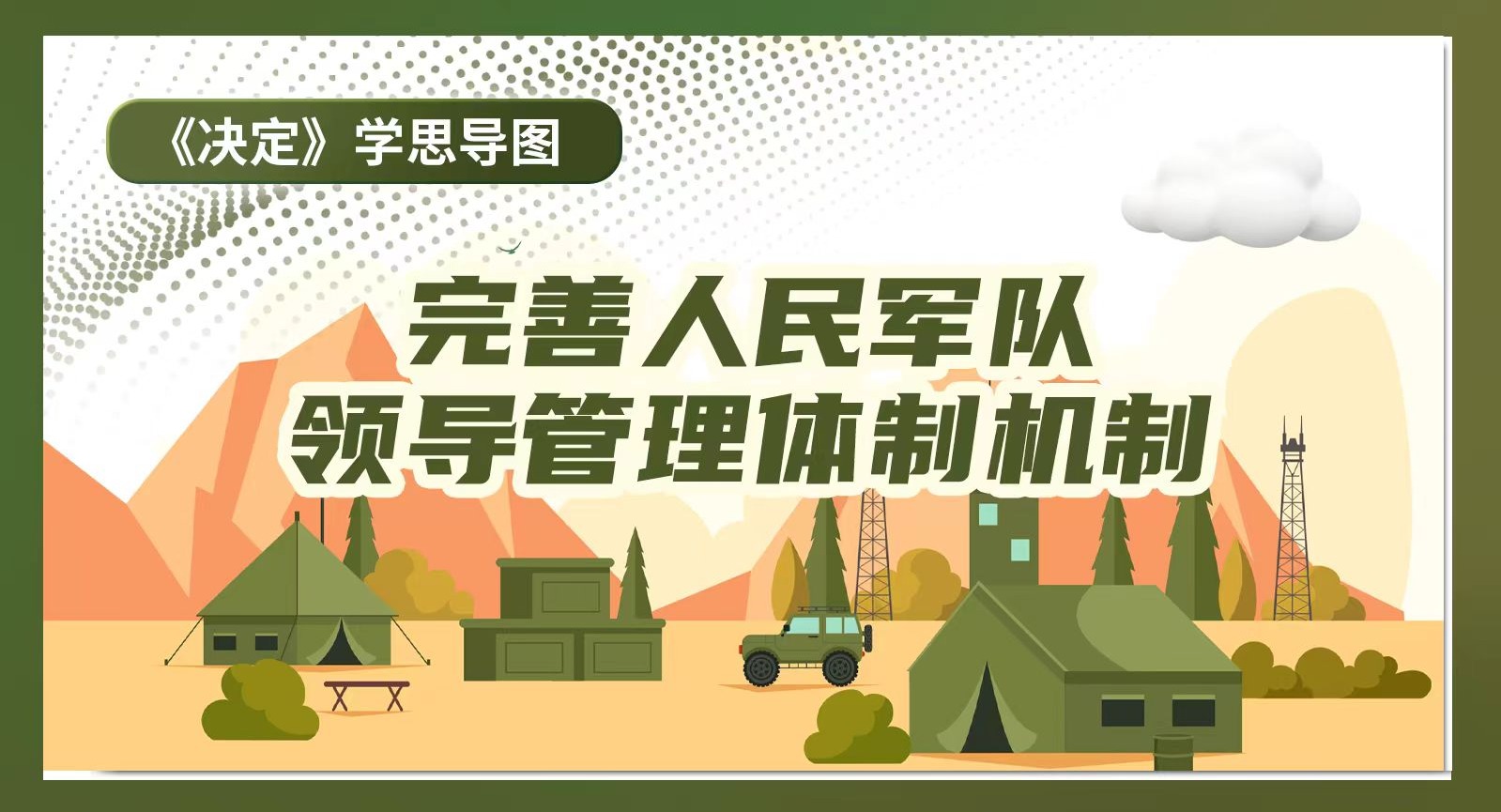 《決定》學思導圖｜完善人民軍隊領(lǐng)導管理體制機制