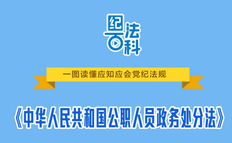 紀法百科·一圖讀懂應(yīng)知應(yīng)會黨紀法規(guī)｜《中華人民共和國公職人員政務(wù)處分法》