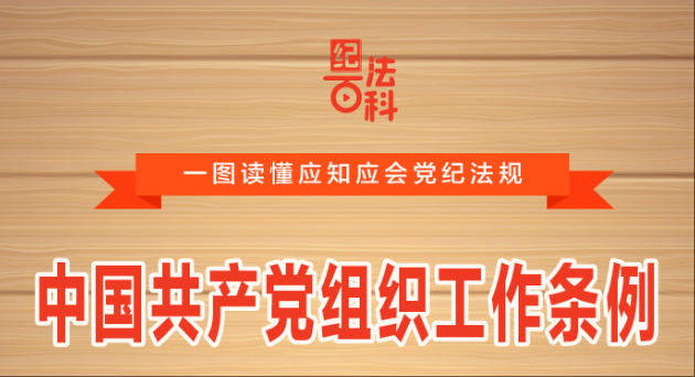 紀(jì)法百科·一圖讀懂應(yīng)知應(yīng)會(huì)黨紀(jì)法規(guī)丨中國(guó)共產(chǎn)黨組織工作條例