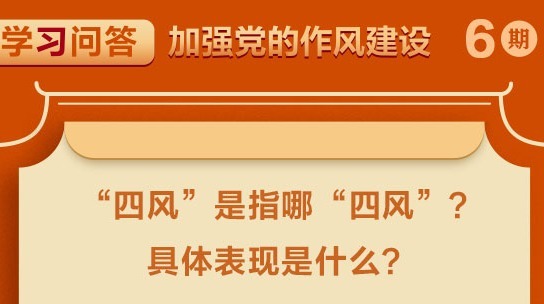 學(xué)習(xí)問答·加強(qiáng)黨的作風(fēng)建設(shè)⑥“四風(fēng)”是指哪“四風(fēng)”？具體表現(xiàn)是什么？
