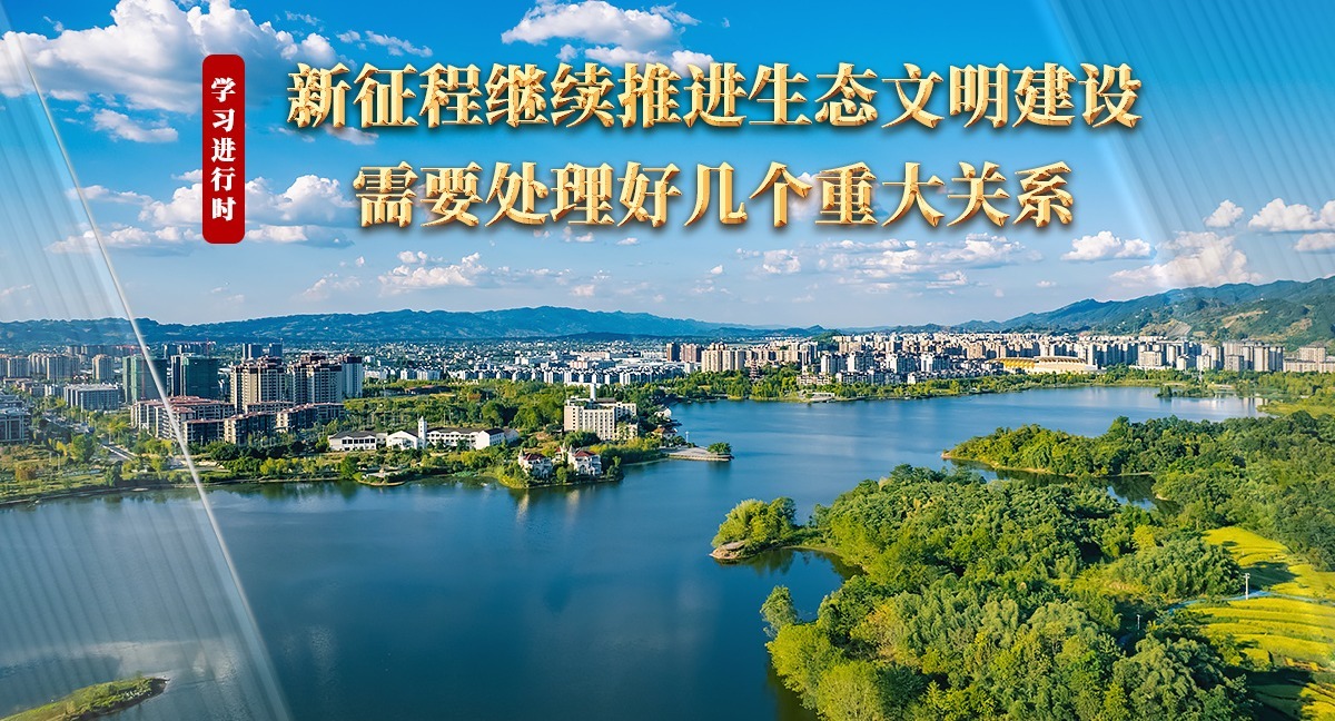 學習進行時丨新征程繼續推進生態文明建設需要處理好幾個重大關系