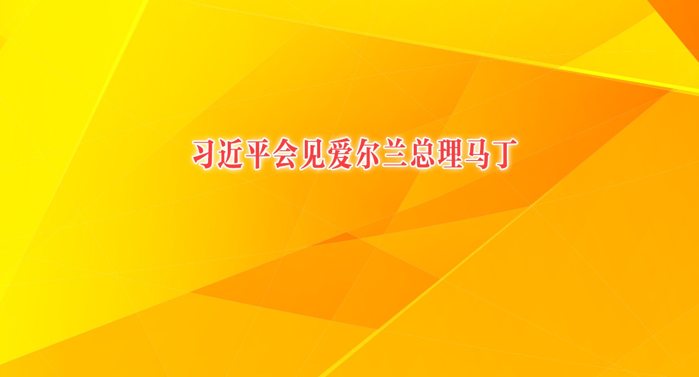習(xí)近平會(huì)見(jiàn)愛(ài)爾蘭總理馬丁
