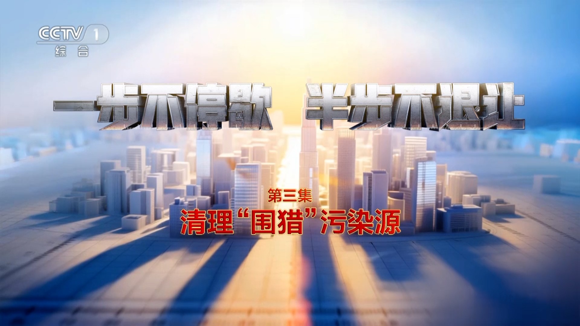 電視專(zhuān)題片《一步不停歇 半步不退讓》第三集《清理“圍獵”污染源》