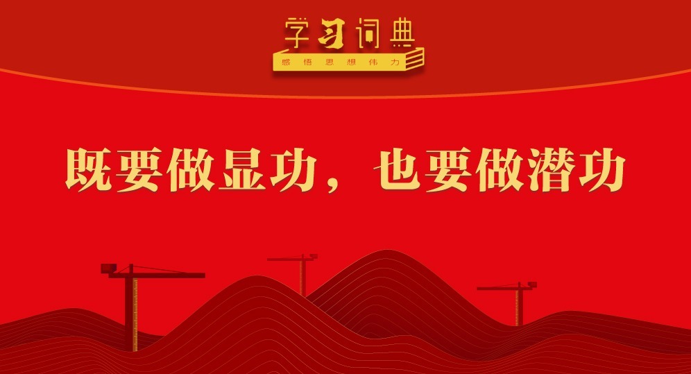 學習詞典?樹立和踐行正確政績觀丨既要做顯功，也要做潛功