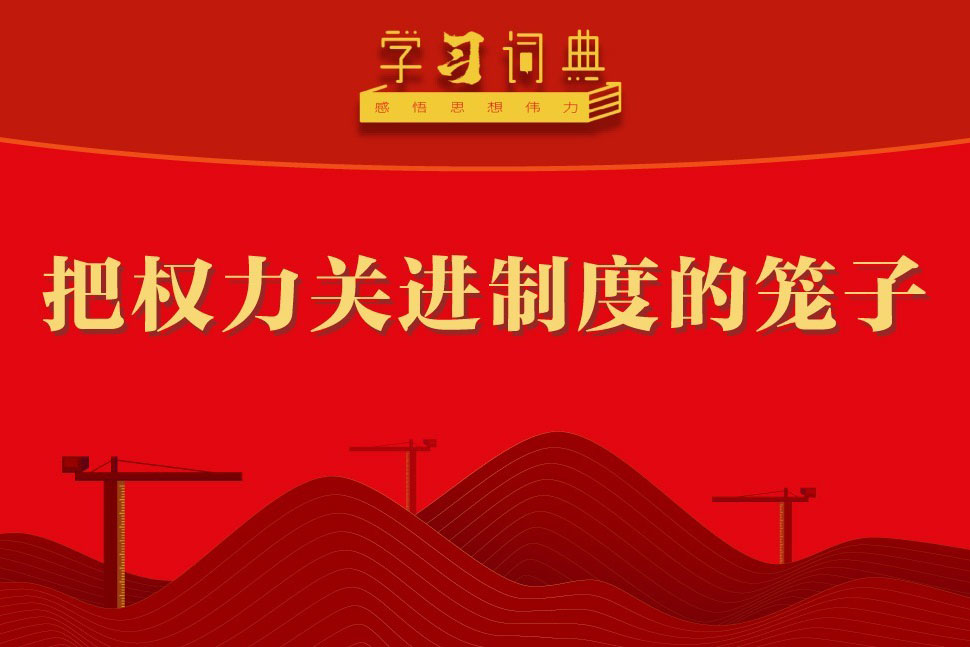 學習詞典?樹立和踐行正確政績觀丨把權力關進制度的籠子